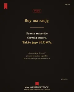 Prawa autorskie do tekstu, zdjęcia, projektu — czego uczy sprawa Boya-Beaupré