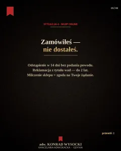 Reklamacja konsumencka — hotel, deweloper, biuro podróży, sklep online, ubezpieczyciel