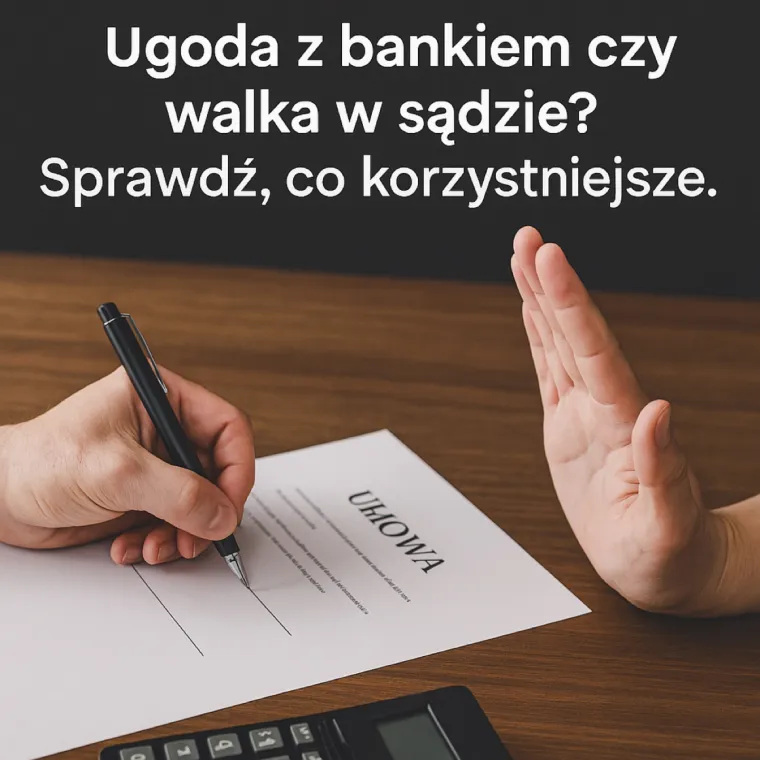 Ugoda z bankiem czy proces sądowy – co korzystniejsze?
