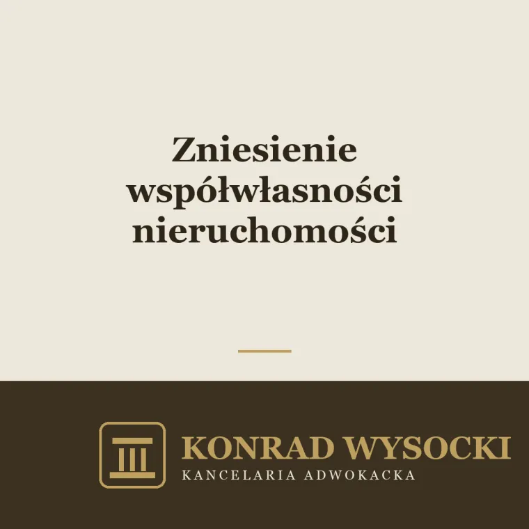 Zniesienie współwłasności nieruchomości — sposoby i procedura